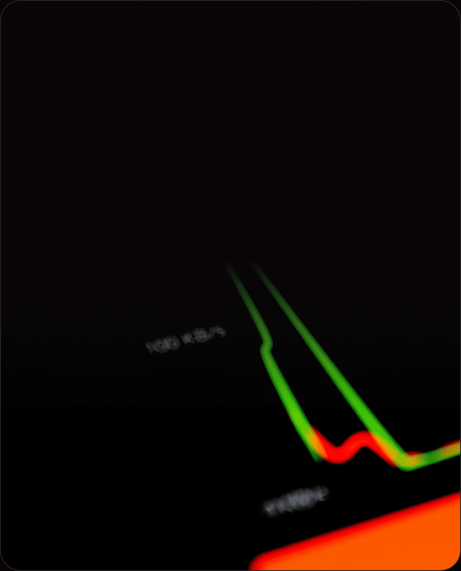 Market chart on a dark screen during private equity due diligence